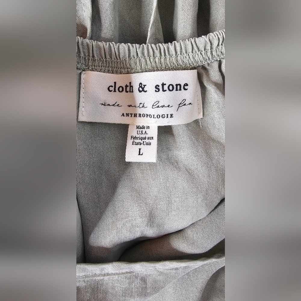 Anthropologie Cloth & Stone Tiered Maxi Dress NWT Size Large - Picture 12 of 16